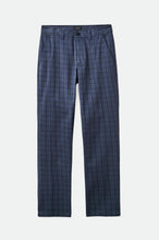 Load image into Gallery viewer, Choice Chino Regular Pant - Ombre Blue/Black Plaid
