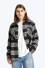 Load image into Gallery viewer, Bowery Stretch Water Resistant Flannel - Black/Charcoal
