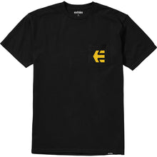 Load image into Gallery viewer, ICON POCKET S/S TEE BLACK/GOLD
