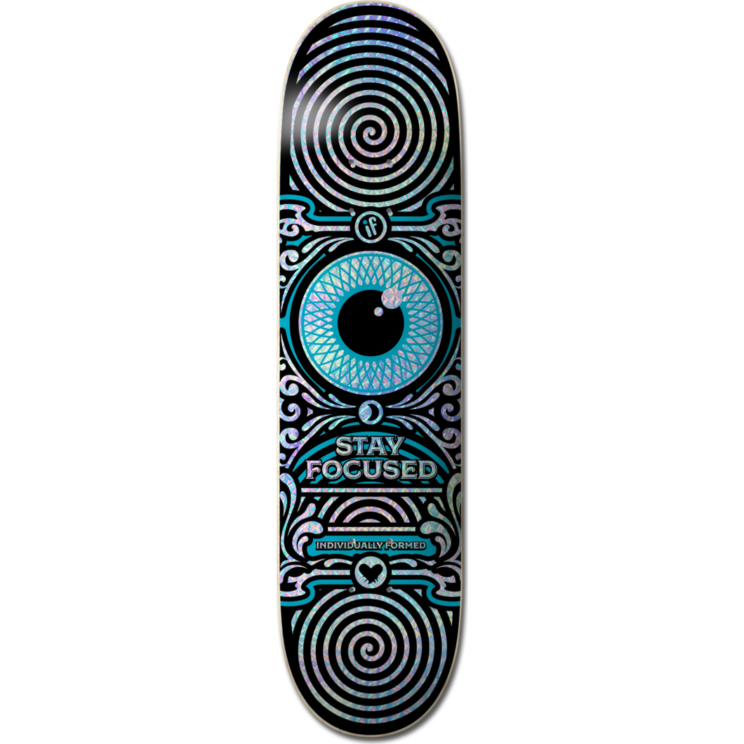 IF SKATE CO -STAY FOCUSED - BLUE - HOLOGRAPHIC