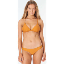 Load image into Gallery viewer, Classic Surf Eco Crossback Tri Bikini Top in Honey
