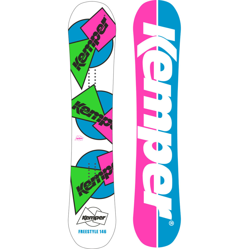 All Mountain Snowboard - Kemper Freestyle 1989/90 White
