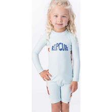 Load image into Gallery viewer, Mini Long Sleeve UV Spring Suit in Blue
