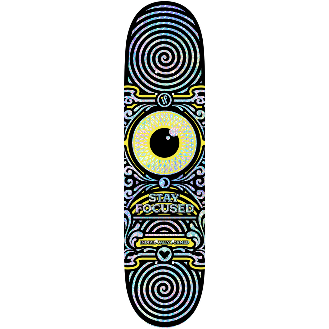 IF SKATE CO -STAY FOCUSED - YELLOW - HOLOGRAPHIC