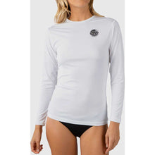 Load image into Gallery viewer, Whitewash Loose Fit Long Sleeve Rash Guard in White
