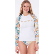 Load image into Gallery viewer, Tropic Shack Long Sleeve Rash Guard in White
