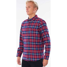 Load image into Gallery viewer, Saltwater Check Long Sleeve Shirt in Washed Red
