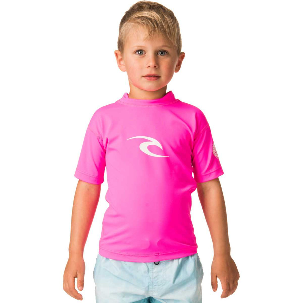 Grom Corpo Short Sleeve Rash Guard in Pink