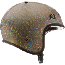 Load image into Gallery viewer, Retro Lifer Helmet - Gold Gloss Glitter
