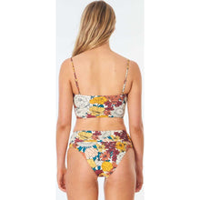 Load image into Gallery viewer, Golden Days Longline Bandeau Bikini Top in Cream
