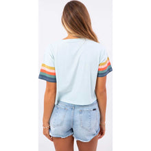 Load image into Gallery viewer, Comeback Crop Tee in Ice Blue
